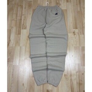 Vintage Y2K Starter Jogger Sweatpants / Baggy / Size Small / Beige Tan